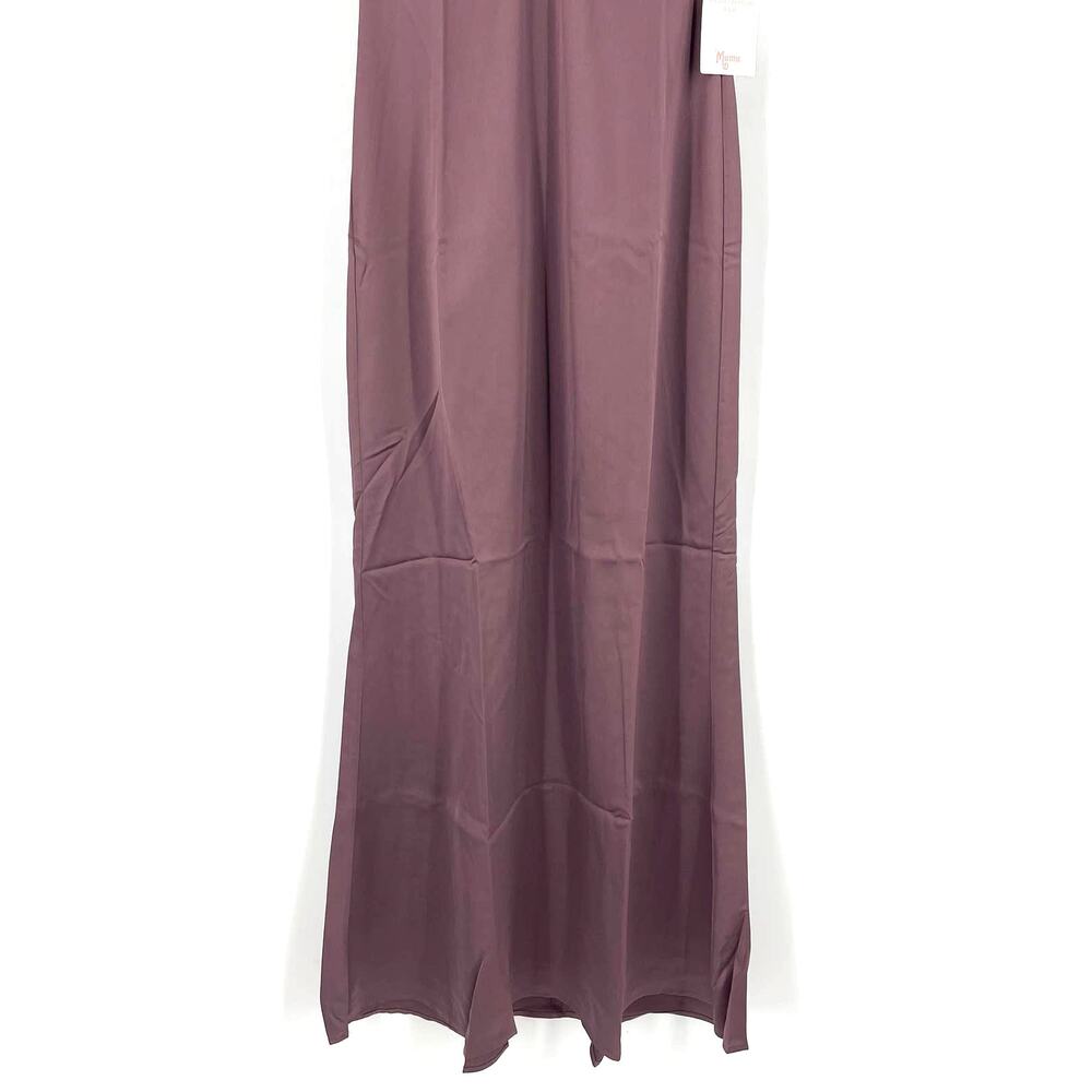 Show Me Your MuMu Rome Twist Gown Dusty Plum Luxe Satin Small NWT - Picture 8 of 10